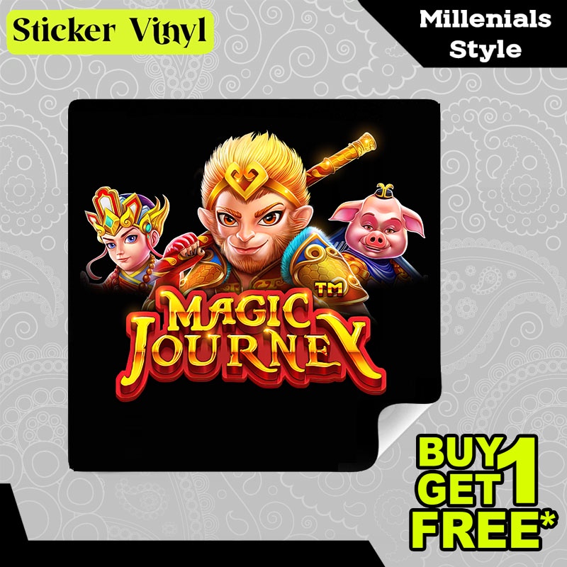 

Stiker Sticker Magic Journey Pragmatic Play Game Slot Aesthetic Bahan Vinyl Satuan Anti Air