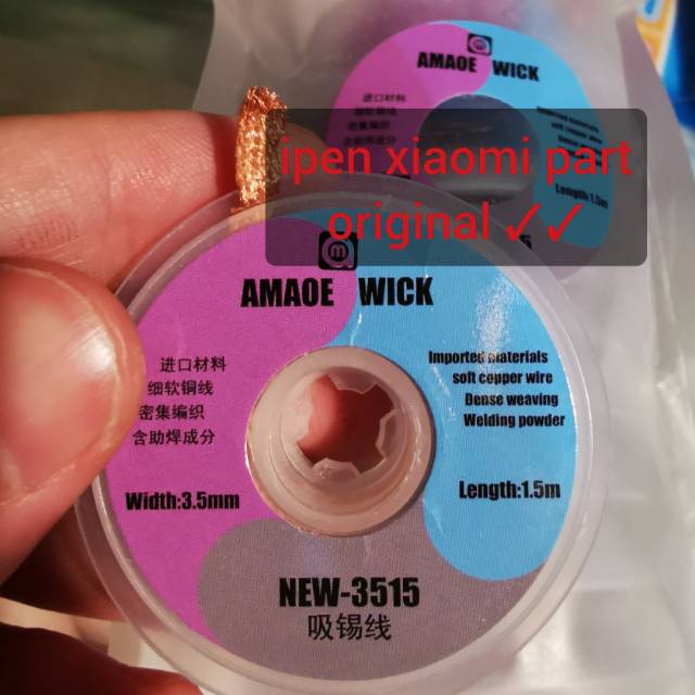 Amaoe Solder Wick 3.5MM Original Gootwick Pembersih Solder 3515 vep