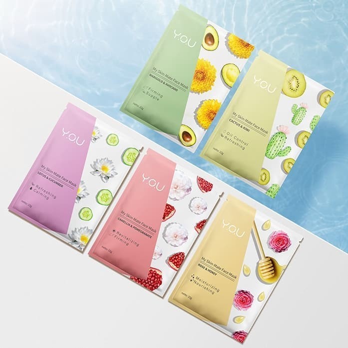 Y.O.U FACE SHEET MASK MY SKIN-MATE / MASKER SHEET MASK BY Y.O.U