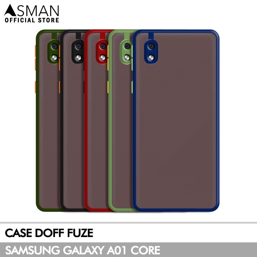 Asman Case Samsung Galaxy A01 Core Doff Fuze Premium Shield Protector