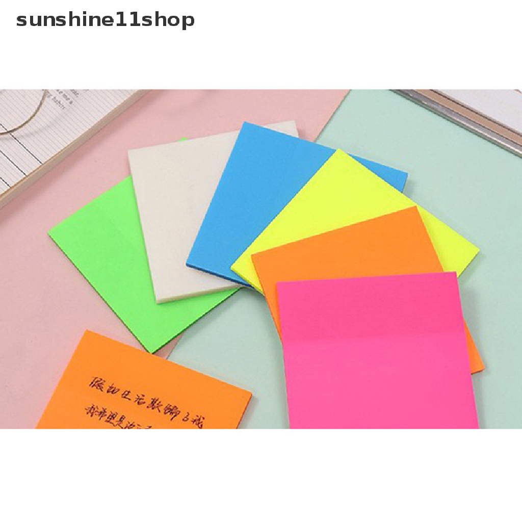 Sho 50 Lembar Sticky Notes Transparan Anti Air Bahan PET