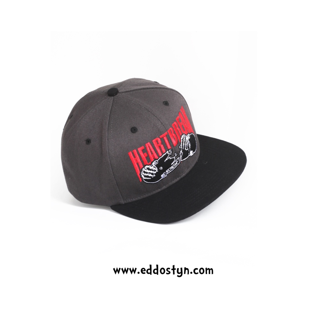 Topi Snapback hip hop Original Distro Premium Pria Dewasa Bordir Eddostyn Casual Bordir Heart Break