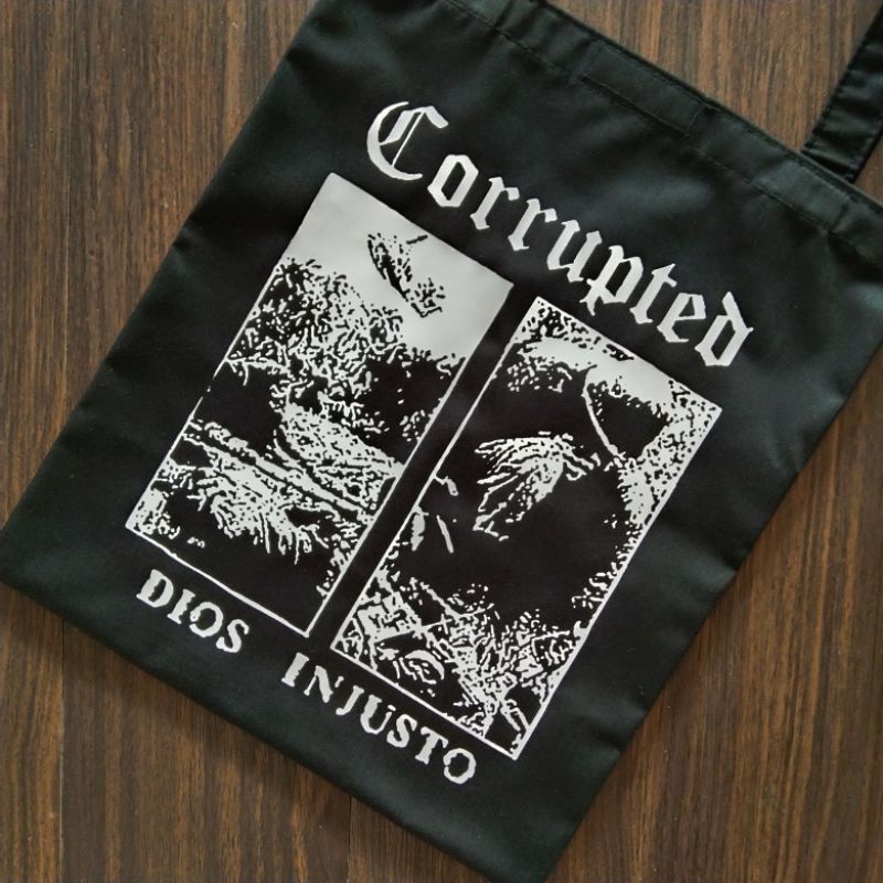 RB Totebag Band Corrupted Twill 35x40cm Desain Unik
