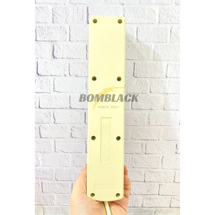 Colokan Kabel Listrik 5 Lubang 5 Meter Panjang Stop Kontak On Off
