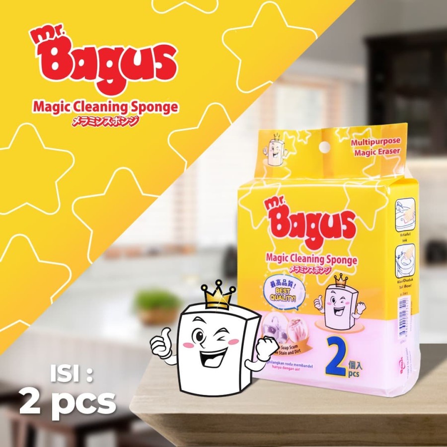 MR. BAGUS MAGIC SPONGE 2'S SPONS AJAIB ISI 2 PCS S SPON