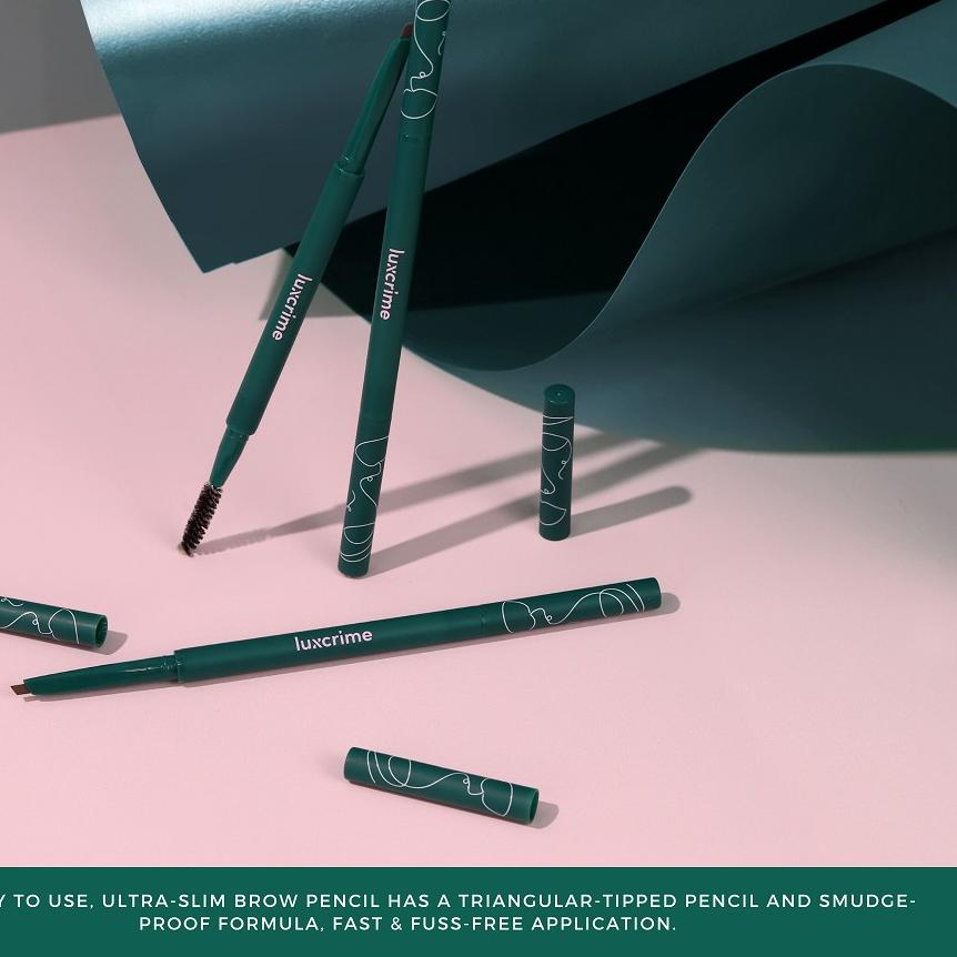 ❊ Luxcrime Slim Triangle Precision Brow Pencil in Brown ➪