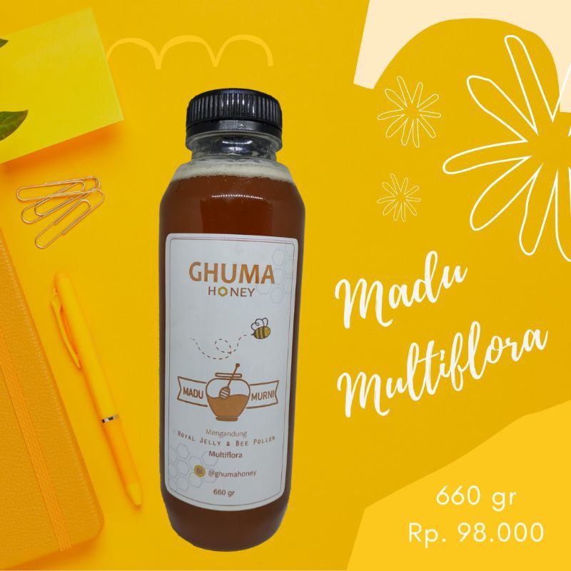 

Madu Multiflora 660gr (ghumahoney)