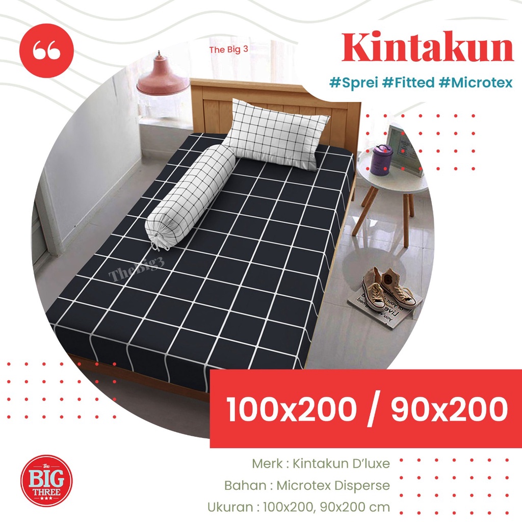 KINTAKUN Sprei 100x200 / 90x200 Motif Arfana Ambar Alya Zafia Dahayu Viuna Varen Gian Shakila Rafly Iswara Nadhar Nabila Janitra Kartika Tarani Utari Wira - SP 100 90 DLX TBT