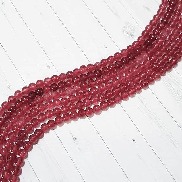 Agate red cherry 6mm