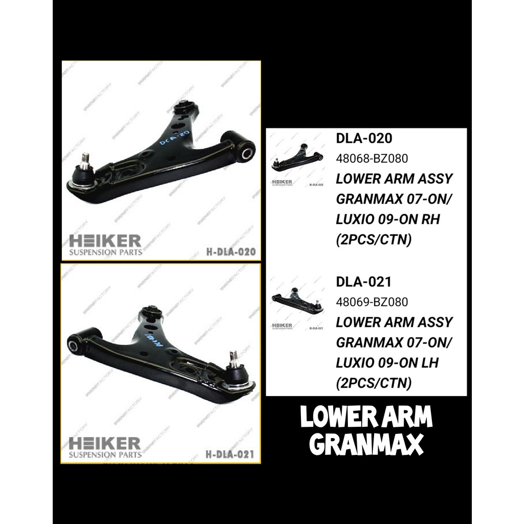 (NO COD) LOWER ARM SAYAP BAWAH DAIHATSU GRANMAX LUXIO ORI HEIKER