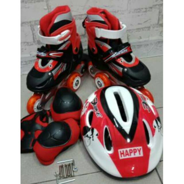 Sepatu roda anak anak full set