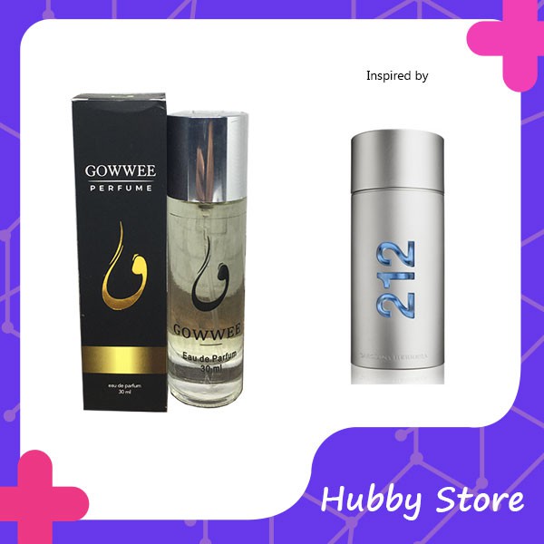 Gowwee Parfum Carolina Herrera 212 Man - Inspired - Parfum Pria Kemasan Botol Spray Temurah