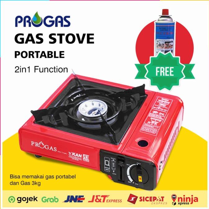 PROGAS Kompor Gas Portable 1 Tungku Portable Mini [ORIGINAL]
