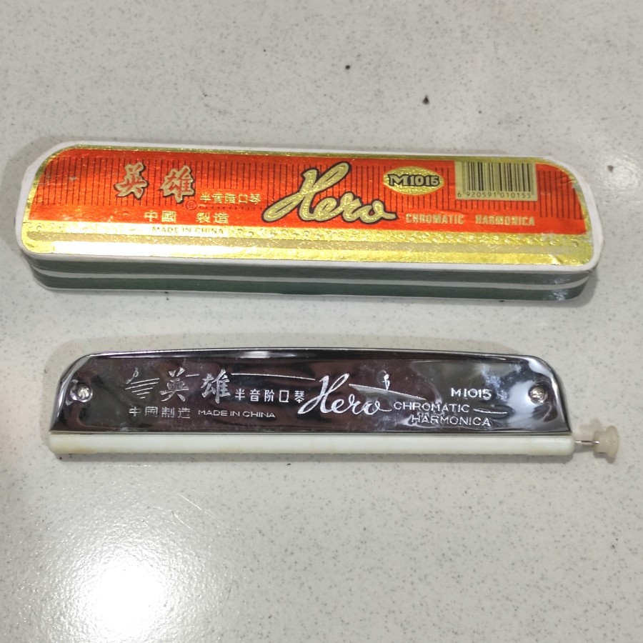 Harmonika HERO M1015 Chromatic Harmonica - Silver