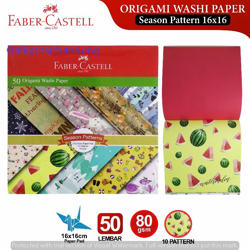 

Kertas Origami Faber Castell Pattern Season 16 x 16