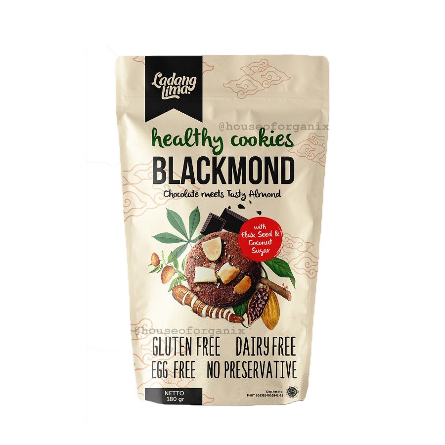 Ladang Lima Gluten Free Blackmond Cookies - 180 Gr