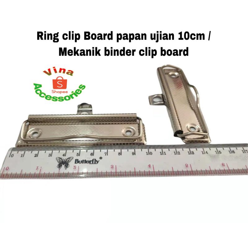 

1pcd ring clip board papan ujian / mekanik binder clip board 10cm
