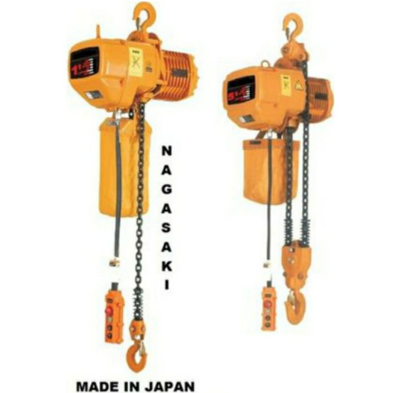 Electric hoist 1 ton x 6 meter 3 PH NAGASAKI ELEKTRIK CHAIN HOIST Chain block listrik Takel listrik
