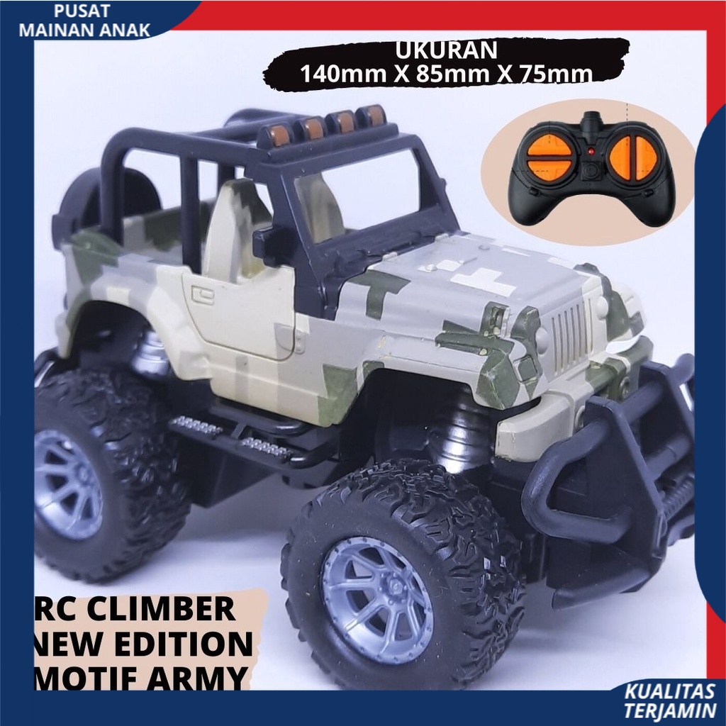 Mainan Anak Mobil Remote Control Jeep Suv Offroad Mini Climber Bentuk unik dan aman ber SNI Terbaru