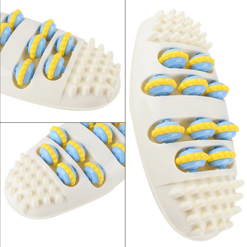 Foot Massager Roller 10 Trigger Point Acupressure Massage Plantar Fasciitis Pain Relief Reflexology Tool