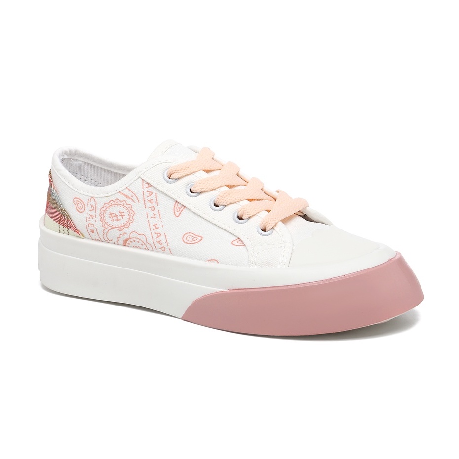 PVN Taeyong Sepatu Sneakers Wanita Sport Shoes White 103-Mirae - Pink