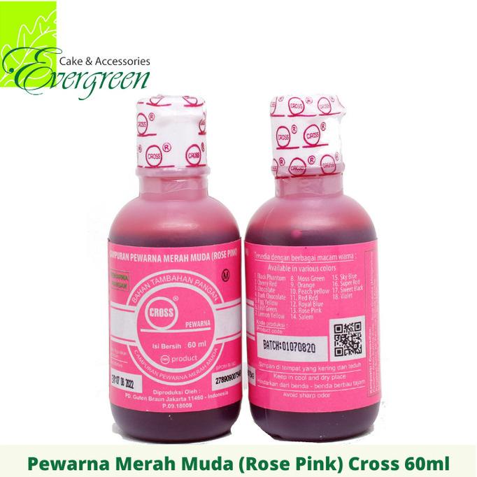 

Pewarna Makanan Cross Merah Muda (Rose Pink) 60ml TERLARIS TERPERCAYA ORIGINAL