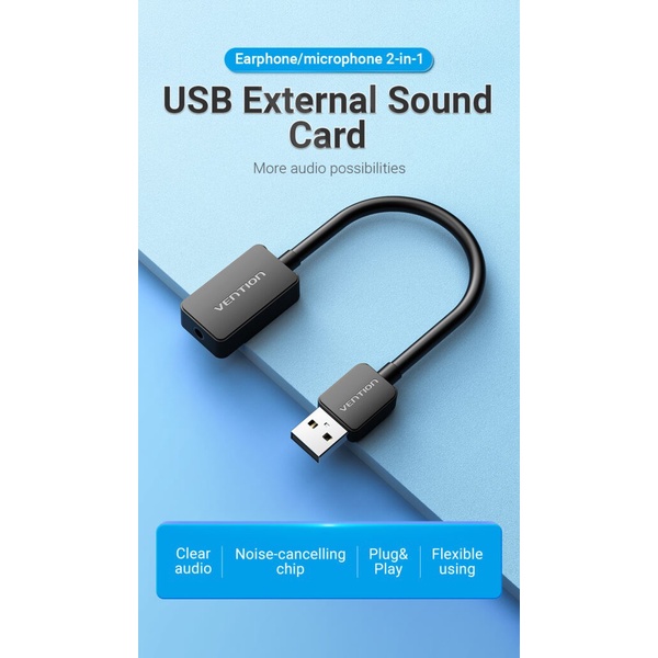 USB Sound Card Vention TRRS 3.5mm OMTP CTIA CDZB0