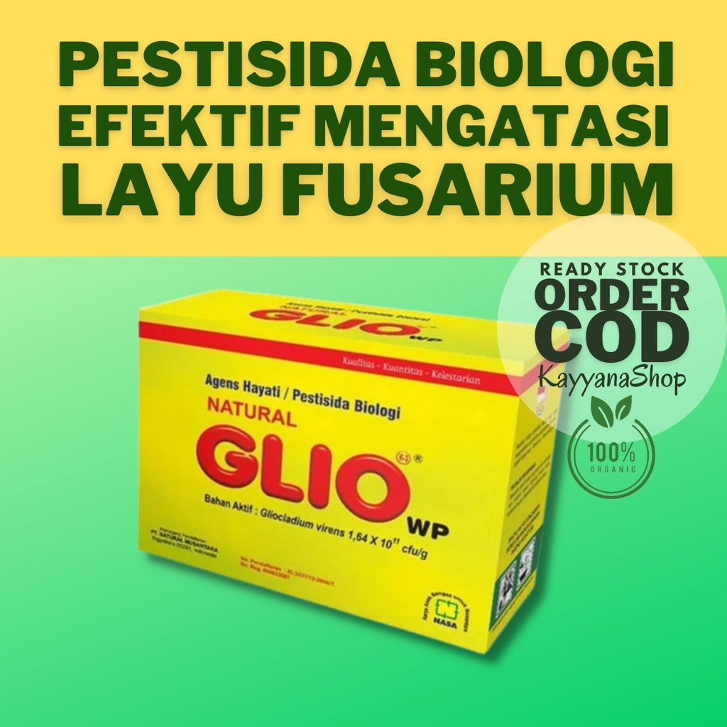 Promo NATURAL GLIO Pengendali Jamur Fusarium Penyebab Layu Tanaman 100 Gram /Fungisida Organik NASA / Obat Jamur Tanaman Hias / Obat Jamur Tanaman Buah / Obat Jamur Tanaman Cabe / Obat Jamur Akar Tanaman / Fusarium /Obat Jamur Akar Putih / Obat Layu