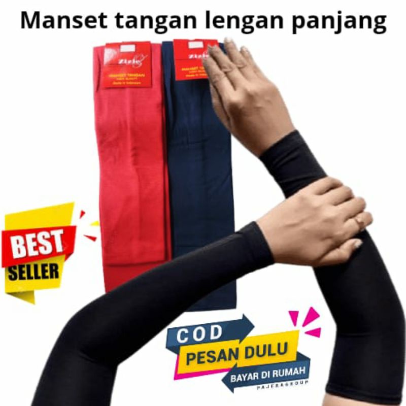 ( top manset ziezi) manset tangan lengan panjang manset  dewasa pria wanita