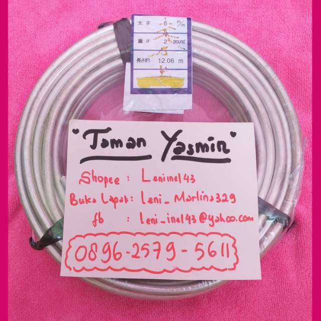 Kawat Bonsai Silver Alumunium 6mm (ECER) permeter