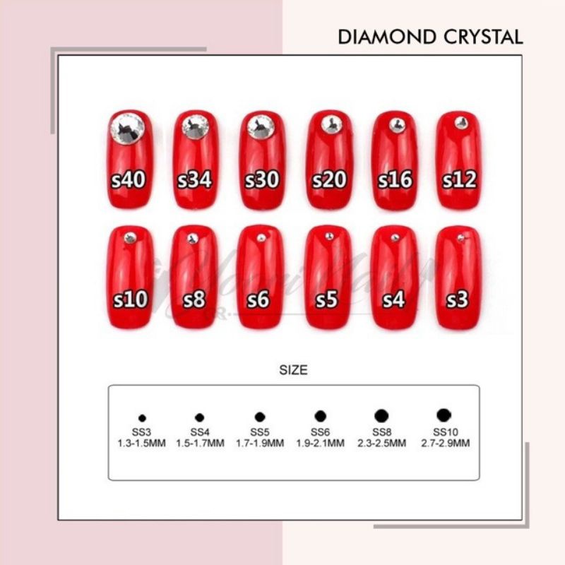 White diamond crystal AB rhinestones clear rhinestone nail art