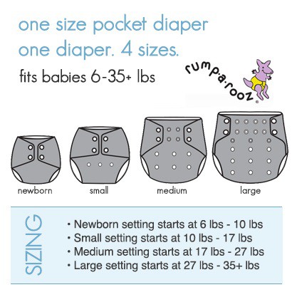 Rumparooz Snap UNITY with Microfiber Insert Cloth Diaper