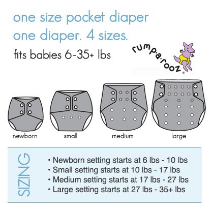 Rumparooz Snap UNITY with Microfiber Insert Cloth Diaper