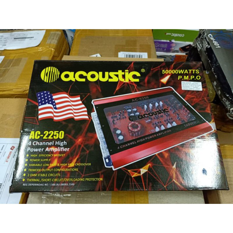 Power mobil acoustic 4 chenel AC-2250 mosfet