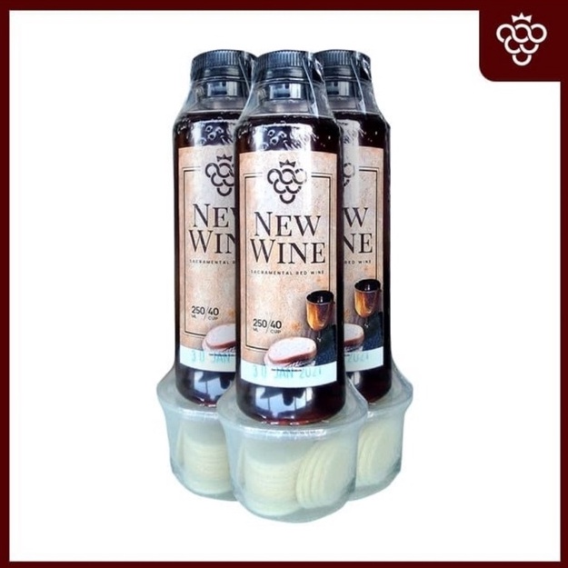 

NEW WINE BOTTLE (250ML) HOSTI (ANGGUR PERJAMUAN BOTOL 250ML + HOSTI)