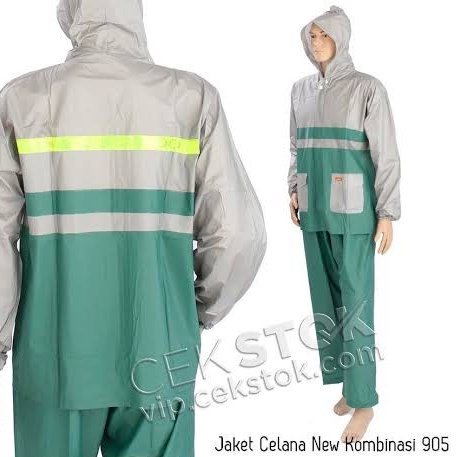 Elmondo Jas Hujan Pria Setelan Jaket Baju Celana Dewasa Mantel Ujan Tebal Montana New Kombinasi