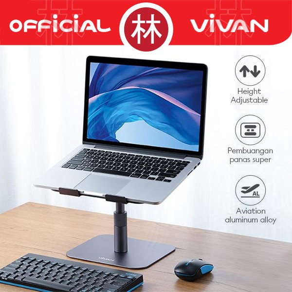 Vivan VLS03 Aluminum Lifetable &amp; Foldable Laptop Cooling Stand