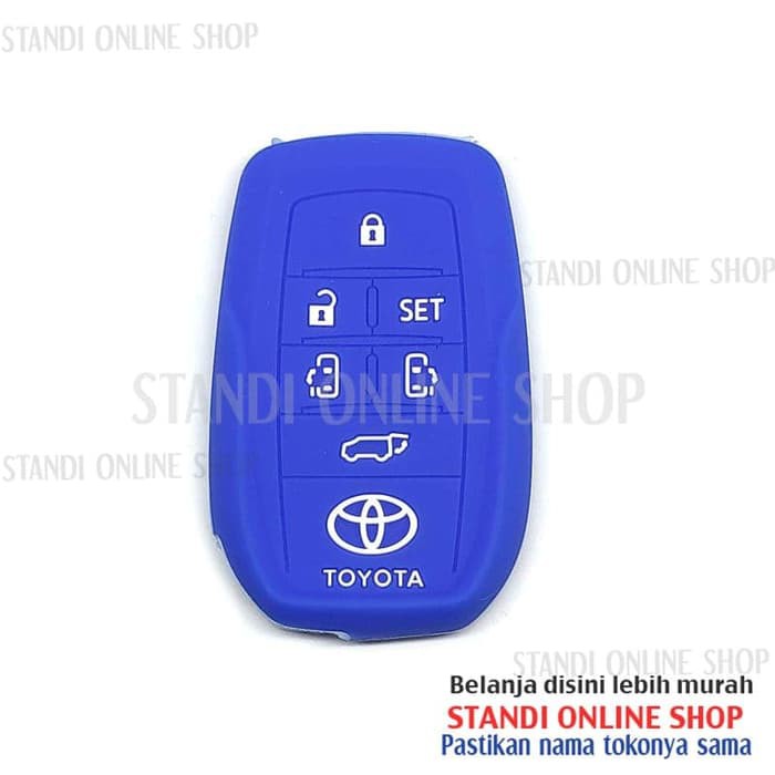 Kondom Kunci Silikon Remote Keyshirt Toyota All New Alphard Vellfire 6 Tombol