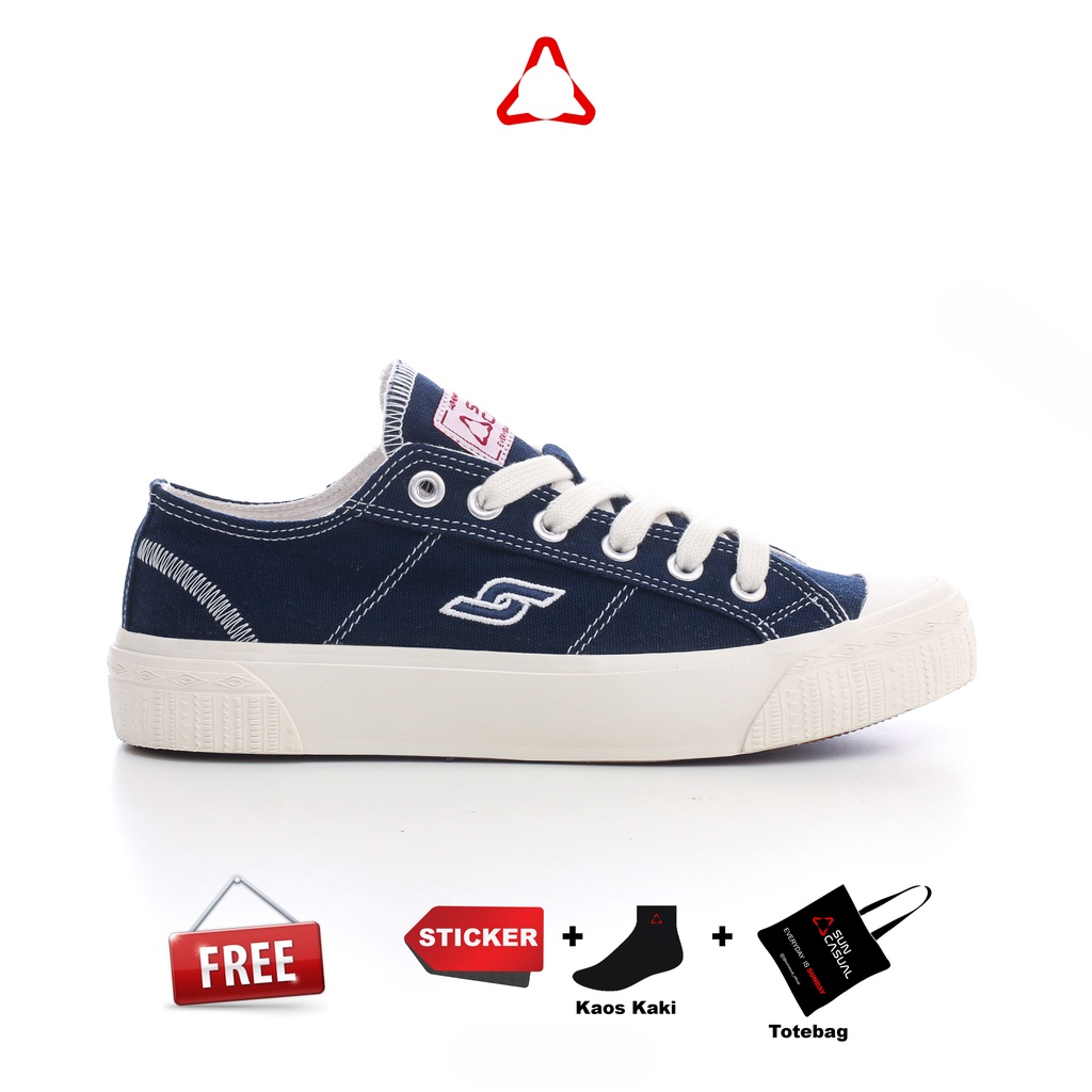 Sun Casual - Sepatu - Basic Low Canvas Navy