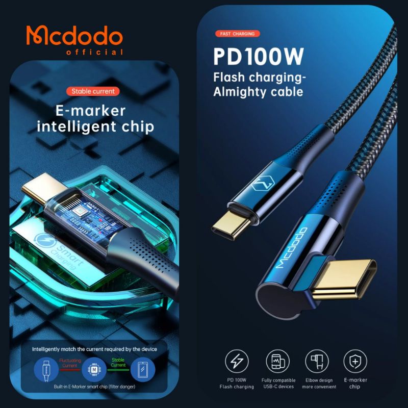 Kabel data c to c 5A. 100w. Mcdodo original