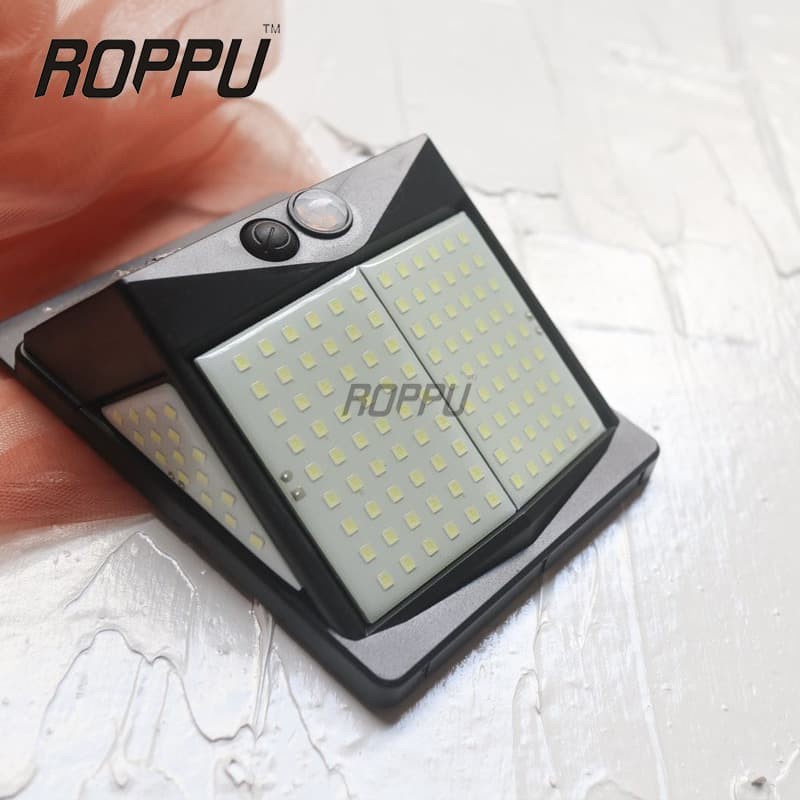 Roppu Lampu Solar Dinding Outdoor Tenaga Surya 140 LED