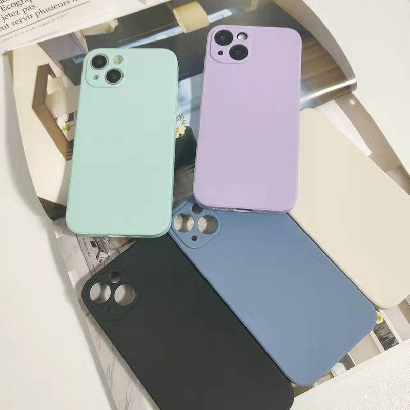 Soft Case Bahan Silikon Untuk iPhone 13 12 11 Pro MAX Mini X XS MAX XR SE 2020 2022 6 6S 7 8 Plus