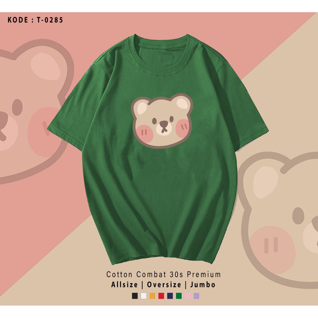 MUKA BERUANG BEAR FACE KAOS DESIGN/ TERMURAH / PREMIUM