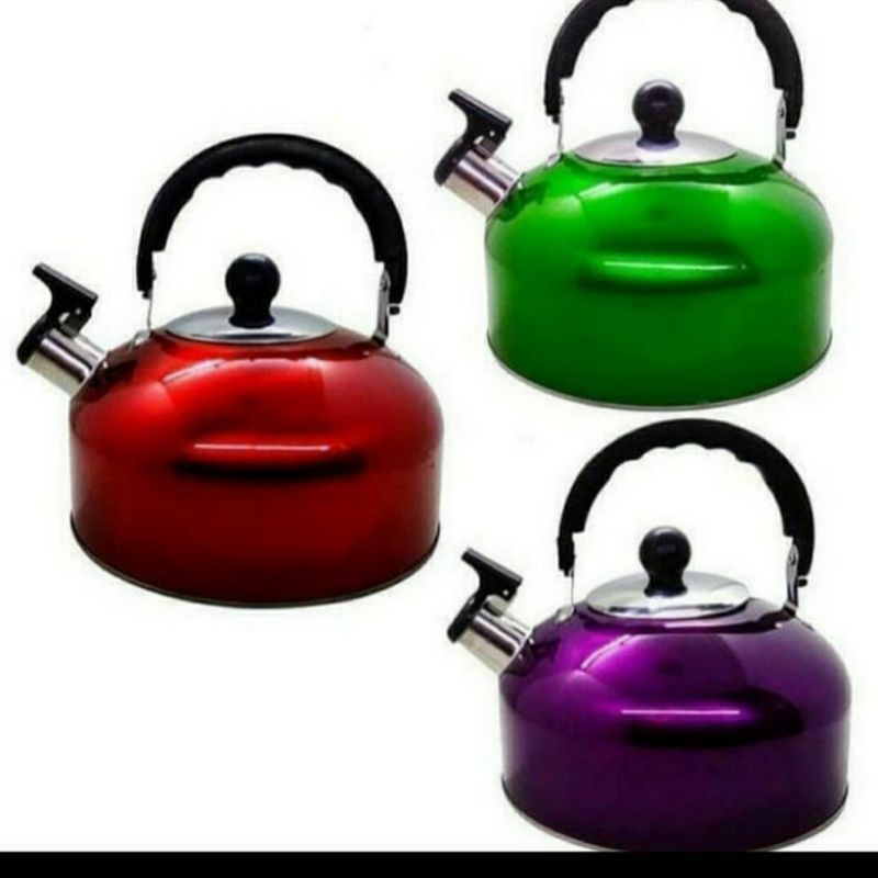 Teko Siul Stainless Steel Kettle 3 Liter Whistle Alat Masak Air Bunyi - 1.5 Liter