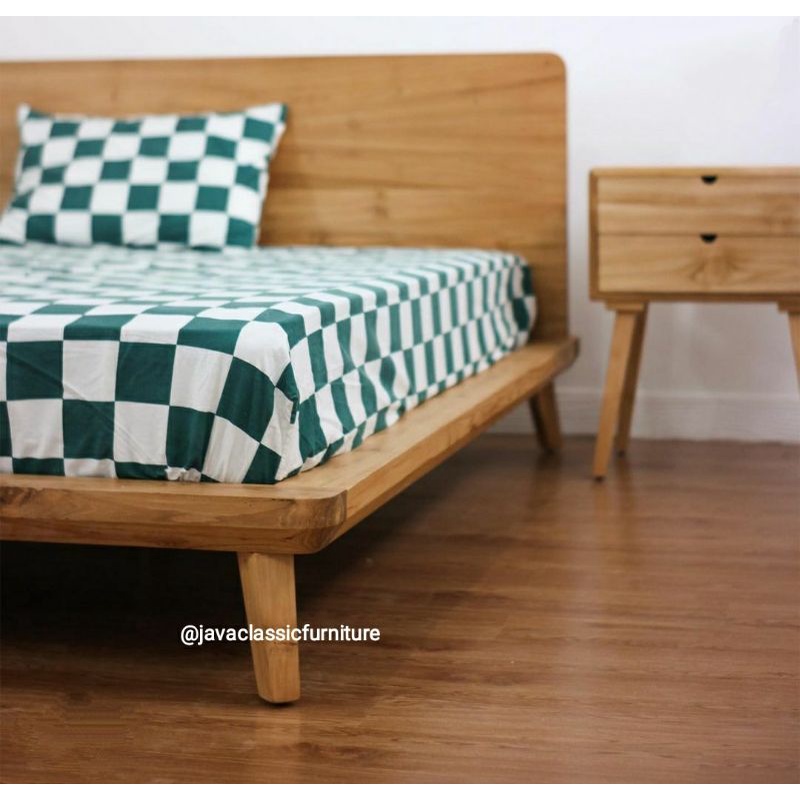 TEMPAT TIDUR DIPAN MINIMALIS KAYU JATI RANJANG DIVAN BED CUSTOM VINTAGE RETRO ANTIK UNIK MURAH UKURAN 160x200 180x200 BERKUALITAS EXPORT PRODUKSI JEPARA-2