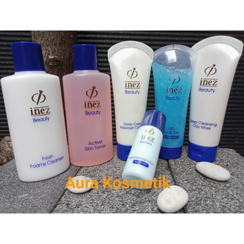 ❤️GROSIR❤️ INEZ Paketan Facial Wajah for Oily Skin/Dry Skin+Free Gift Cantik