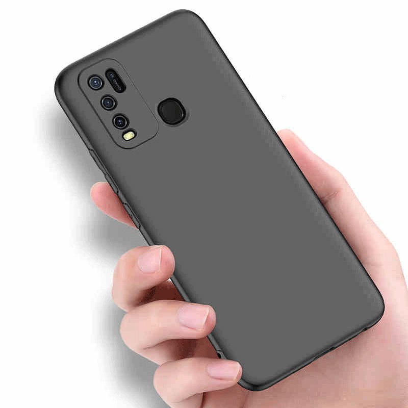 Soft Case Bahan Silikon Tpu Matte Warna Hitam Untuk Vivo Y30 Y30 Y30 Vivoy30 Shopee Indonesia