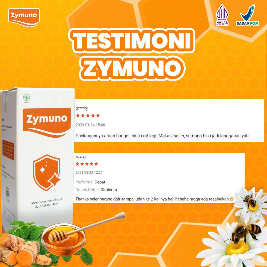 ZYMUNO - Vitamin Herbal Bantu Atasi Nyeri Haid Tingkatkan Daya Tahan Tubuh Bantu Proses Penyembuhan Kanker Imun Jaga Kesehatan Tubuh Cegah Flu Demam Batuk Masalah Pencernaan Isi 200ml