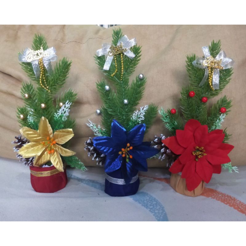 25 CM POHON NATAL MINI CHRISTMAS TREE GIFT BONSAI ORNAMEN