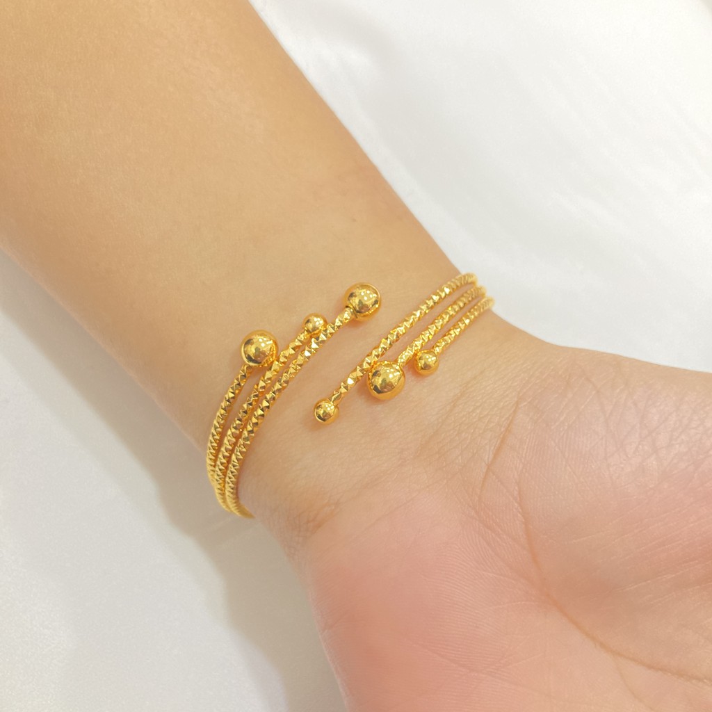 noin_acc Gelang fashion Wanita Lapis Emas GLE-005